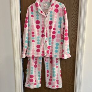 Women's Polka Dot Fleece Pajama Set